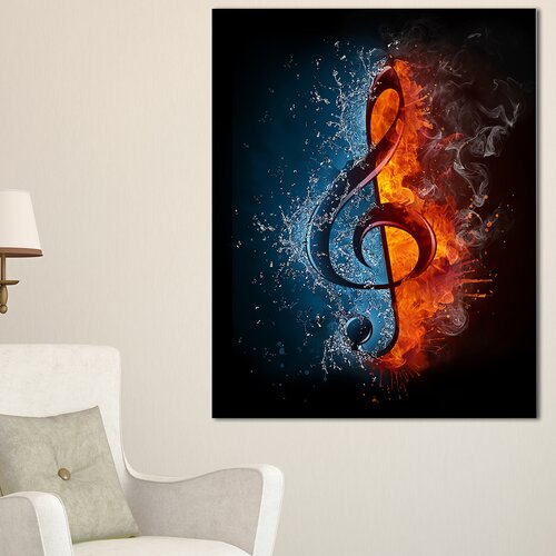 Bless International Treble Clef On Canvas Print Wayfair